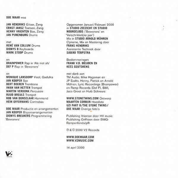 Doe Maar : Klaar (CD, Album)