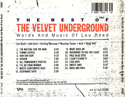 The Velvet Underground : The Best Of The Velvet Underground (Words And Music Of Lou Reed) (CD, Comp, Club)