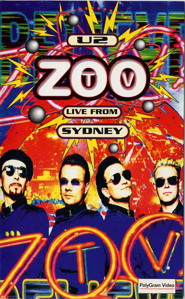 U2 : ZooTV Live From Sydney (VHS, SECAM)