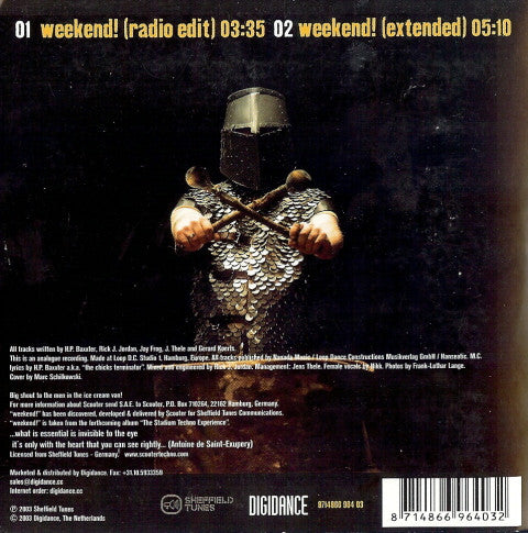 Scooter : Weekend! (CD, Single, Car)