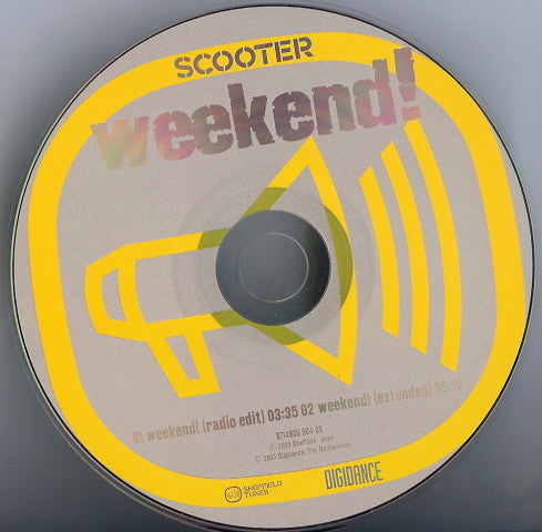 Scooter : Weekend! (CD, Single, Car)