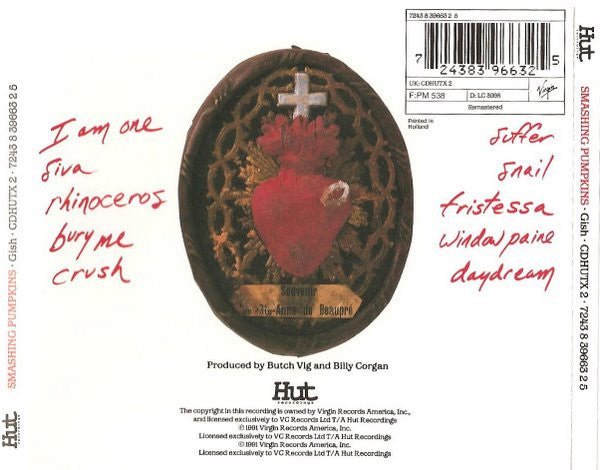 The Smashing Pumpkins : Gish (CD, Album, RE, RM)