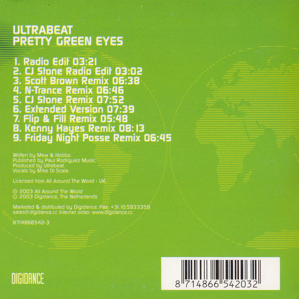 Ultrabeat : Pretty Green Eyes (CD, Single)
