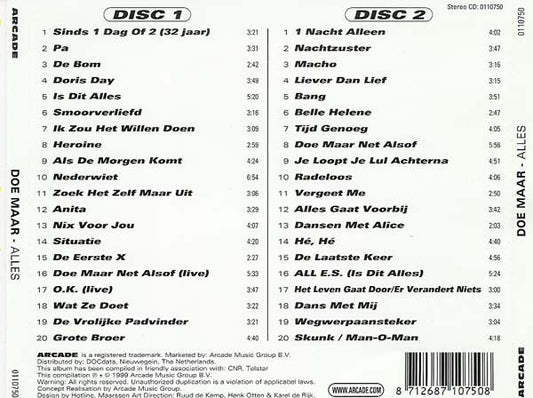 Doe Maar : Alles (2xCD, Comp)