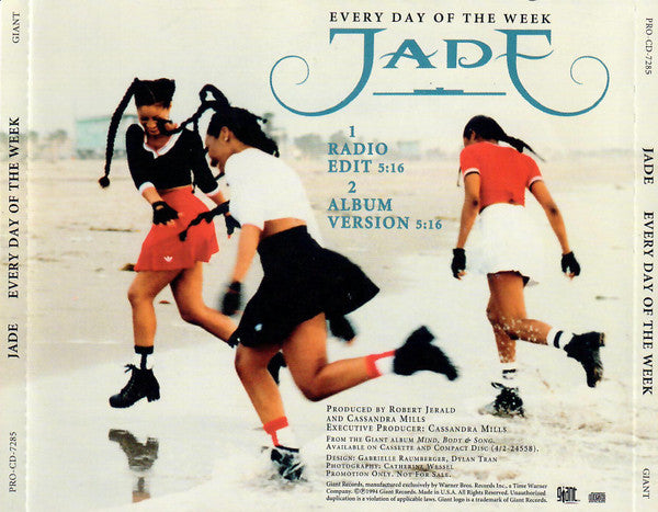 Jade (3) : Every Day Of The Week (CD, Single, Promo)