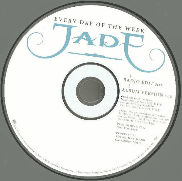 Jade (3) : Every Day Of The Week (CD, Single, Promo)