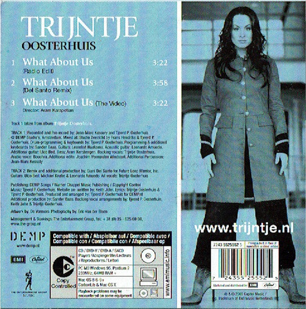 Trijntje Oosterhuis : What About Us (CD, Single, Copy Prot., Enh)