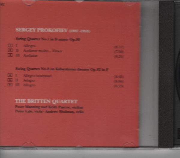 Prokofiev*, The Britten Quartet* : String Quartets No 1 And 2 (CD, Album)