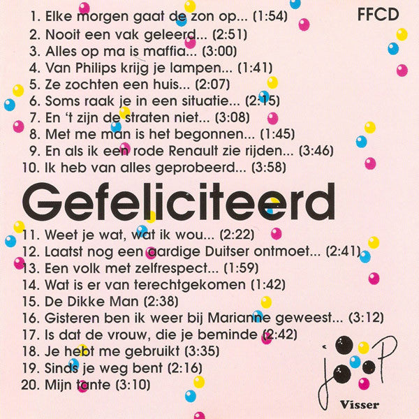 Joop Visser (2) : Gefeliciteerd (CD, Album)