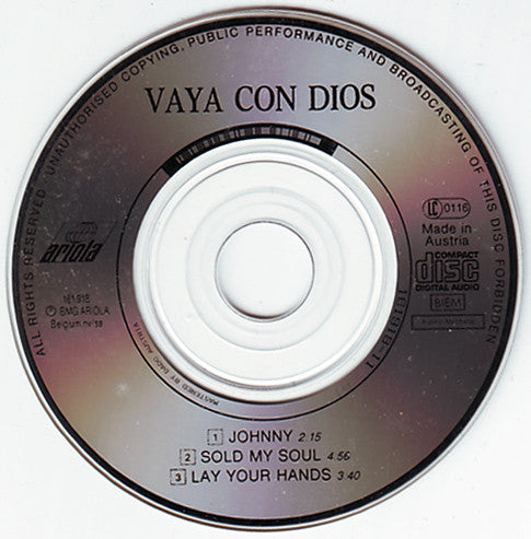 Vaya Con Dios : Johnny (CD, Mini, Single)