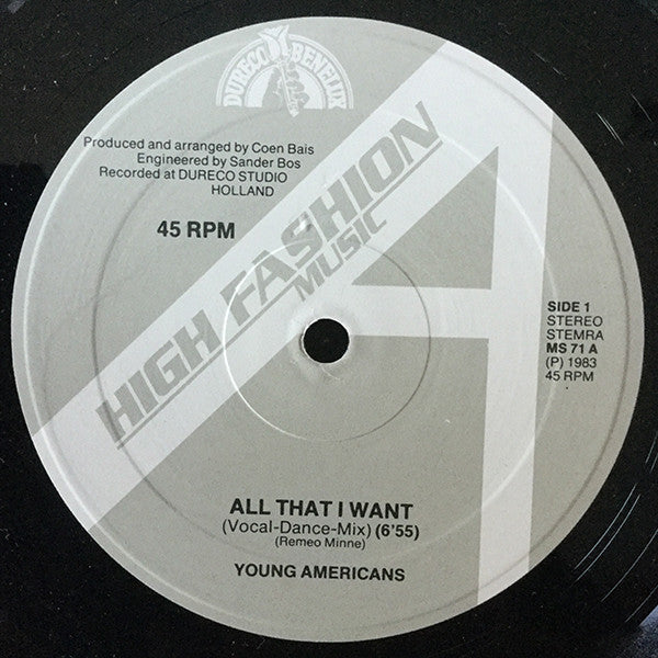 Young Americans : All That I Want (12")