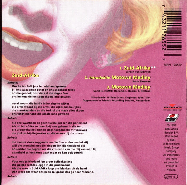 Karin Bloemen : Zuid-Afrika (CD, Single)