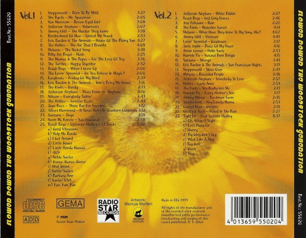 Various : Flower Power - The Woodstock Generation (2xCD, Comp)