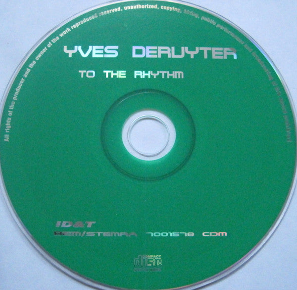 Yves Deruyter : To The Rhythm (CD, Maxi)