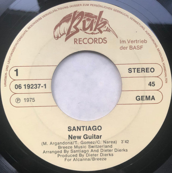 Santiago (9) : New Guitar / I Want To Be Sure (7", Single)