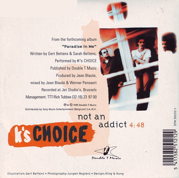 K's Choice : Not An Addict (CD, Single)