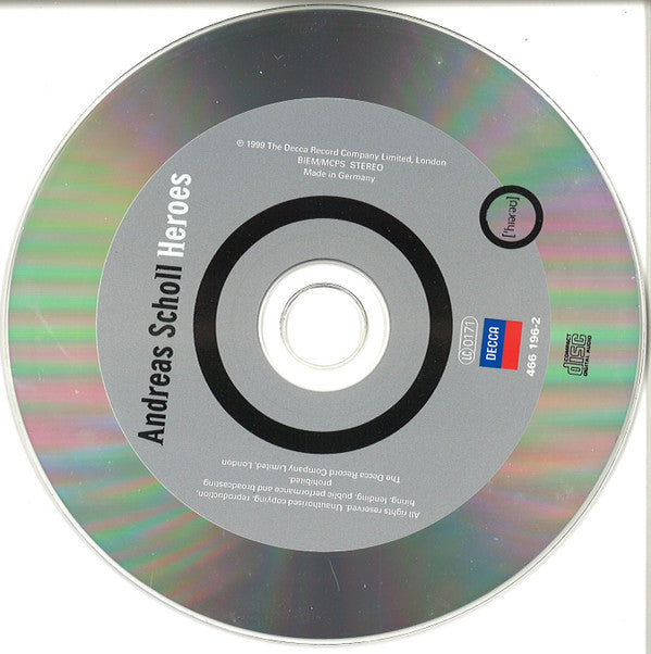 Andreas Scholl : Heroes (CD, Album)