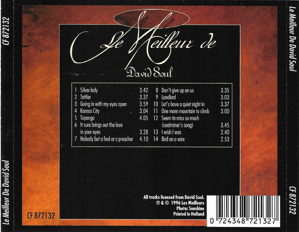 David Soul : Le Meilleur De David Soul (CD, Comp)