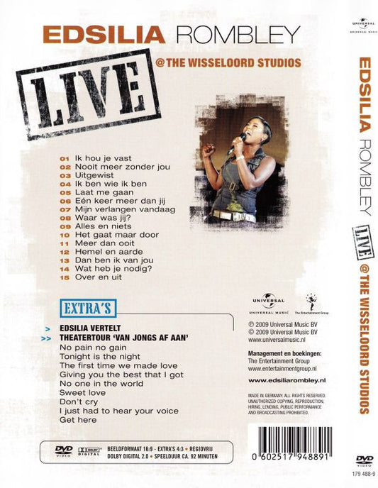 Edsilia Rombley : Live @ The Wisseloord Studios (DVD-V)