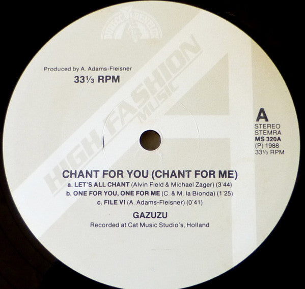 Gazuzu : Chant For You / Aruba (Remake) (12")