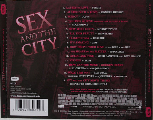 Various : Sex And The City (Original Motion Picture Soundtrack) (CD, Comp)