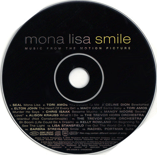 Rachel Portman, Various : Mona Lisa Smile: Music From The Motion Picture (CD, Album)