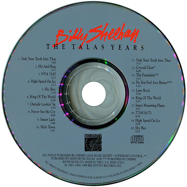 Talas, Billy Sheehan : Billy Sheehan: The Talas Years (CD, Comp)