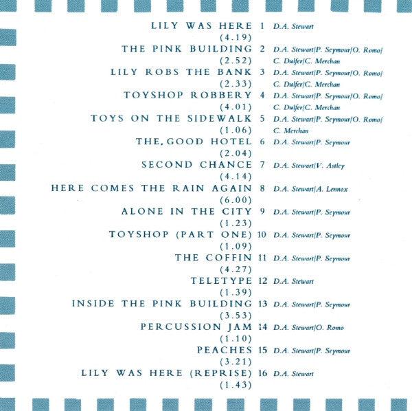 David A. Stewart And Featuring Candy Dulfer : Lily Was Here (CD, Album)