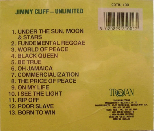 Jimmy Cliff : Unlimited (CD, Album, RE)