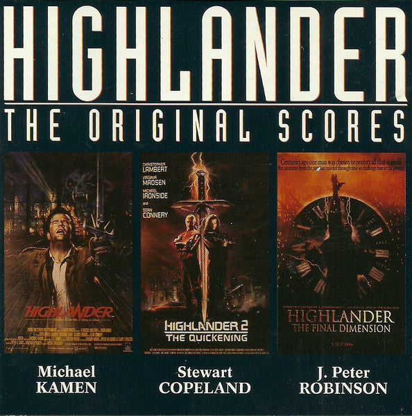 Michael Kamen, Stewart Copeland, Peter Robinson : Highlander - The Original Scores (CD, Album, Comp)