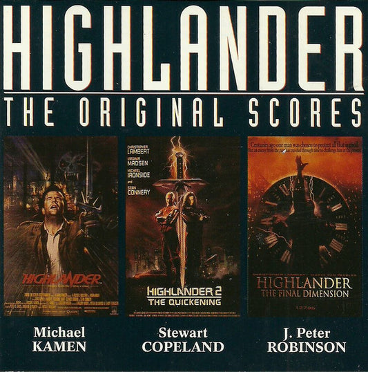 Michael Kamen, Stewart Copeland, Peter Robinson : Highlander - The Original Scores (CD, Album, Comp)