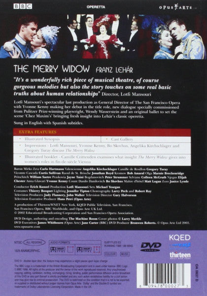 Franz Lehár, Yvonne Kenny, Bo Skovhus, Angelika Kirchschlager, Gregory Turay : The Merry Widow (DVD-V, NTSC)