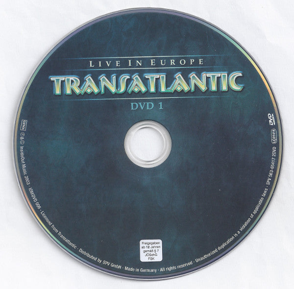 Transatlantic (2) : Live In Europe (2xDVD-V, Multichannel, PAL)