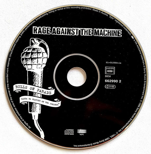 Rage Against The Machine : Bulls On Parade (CD, Single, Car)