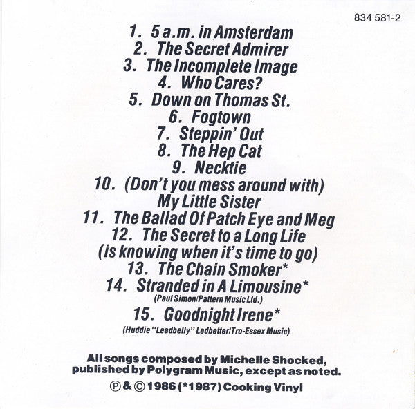 Michelle Shocked : The Texas Campfire Tapes (CD, Album)