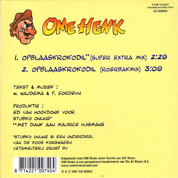 Ome Henk : Opblaaskrokodil (CD, Single)