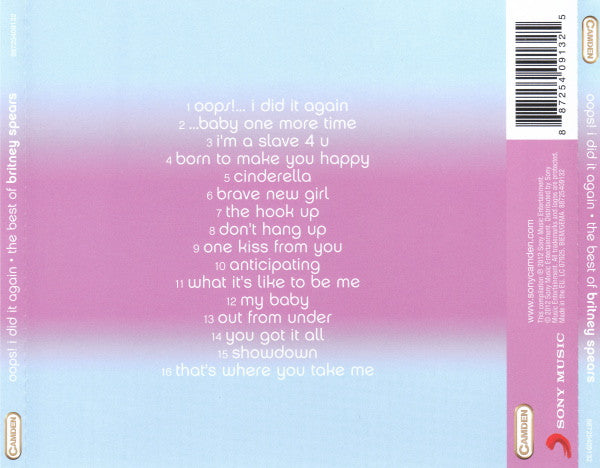 Britney Spears : Oops! I Did It Again - The Best Of (CD, Comp)