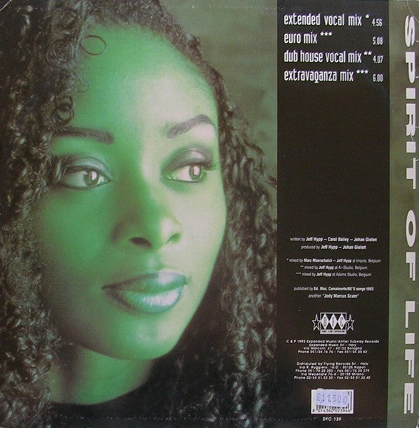 Voodoo Suite And Carol Bailey : Spirit Of Life (12")