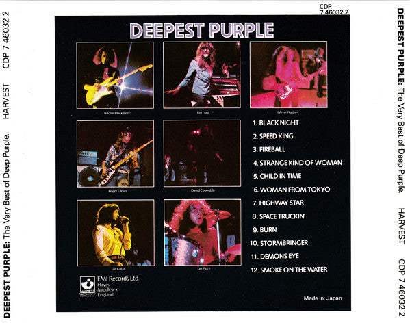 Deep Purple : Deepest Purple (The Very Best Of Deep Purple) (CD, Comp, RE)