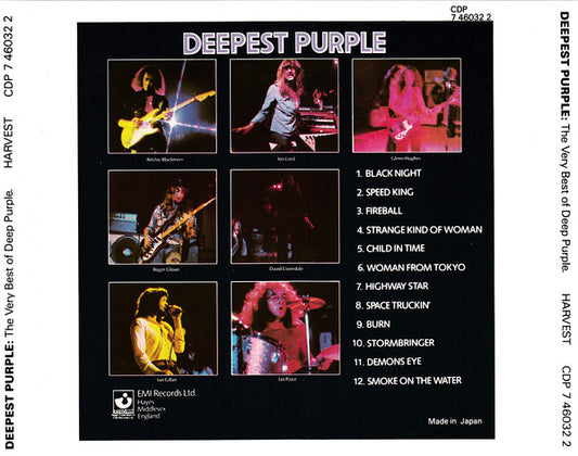 Deep Purple : Deepest Purple (The Very Best Of Deep Purple) (CD, Comp, RE)