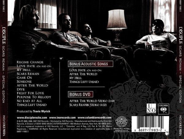Disciple (2) : Scars Remain (CD, Ltd, S/Edition + DVD)