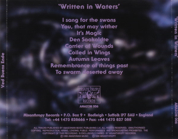 Ved Buens Ende : Written In Waters (CD, Album)