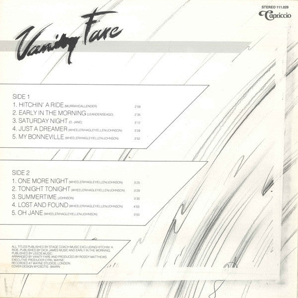 Vanity Fare : Vanity Fare (LP, Album)