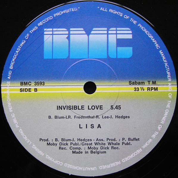 Lisa (2) : Mandatory Love (12")