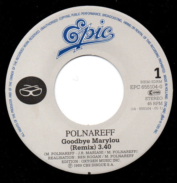 Michel Polnareff : Goodbye Marylou (7", Single)
