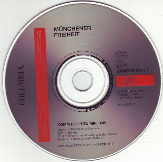 Münchener Freiheit : Komm Doch Zu Mir (CD, Maxi, Promo)