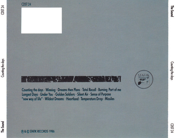 The Sound (2) : Counting The Days (CD, Comp)