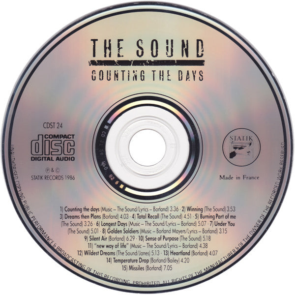 The Sound (2) : Counting The Days (CD, Comp)