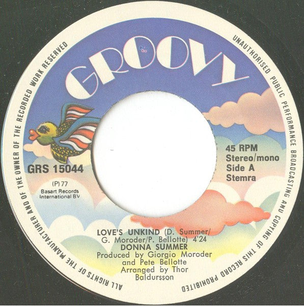 Donna Summer : Love's Unkind (7", Single)