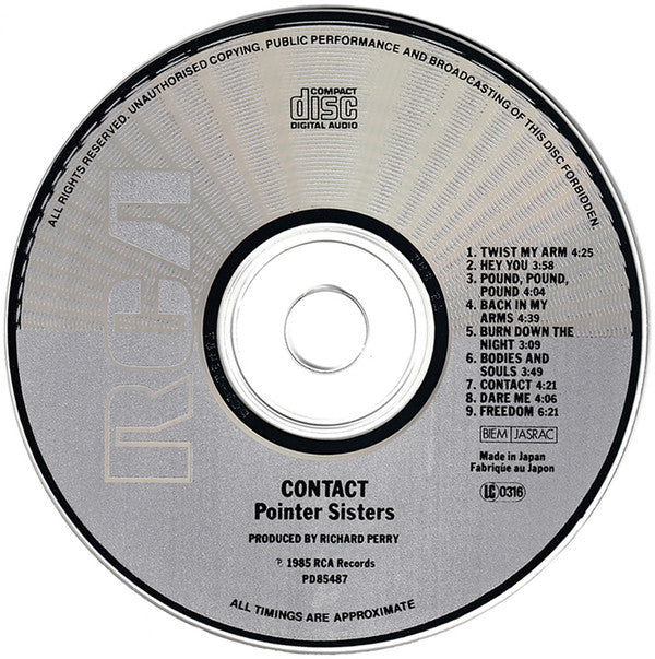 Pointer Sisters : Contact (CD, Album)